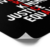 Amerika Moed Vrijheid Diversiteit Rechten Vriendsc Poster (Hoek)