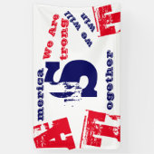 Amerika moet sterk zijn spandoek (Verticaal)