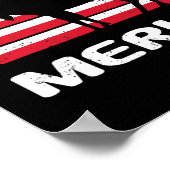 Amerika Moose Amerikaanse vlag Verenigde Staten Pa Poster (Hoek)