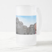 AMERIKA MT. ONTWERP VAN RUSHMORE & TRUMP GLASS MATGLAS BIERPUL (Voorkant rechts)