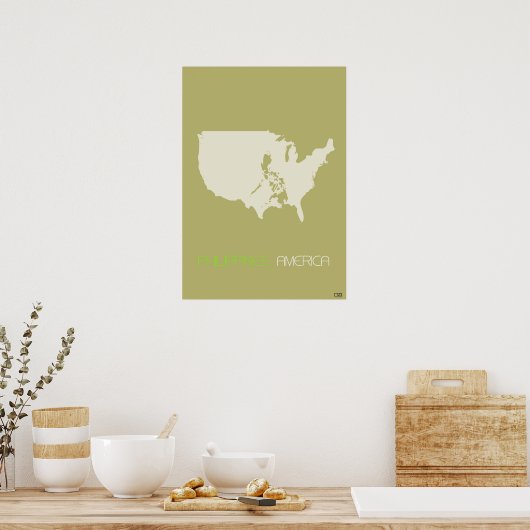 Amerika multicultureel poster (Keuken)