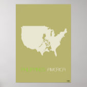 Amerika multicultureel poster (Voorkant)