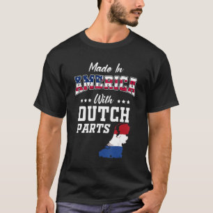 Amerika Nederlandse Onderdelen Nederland Kaart USA T-shirt