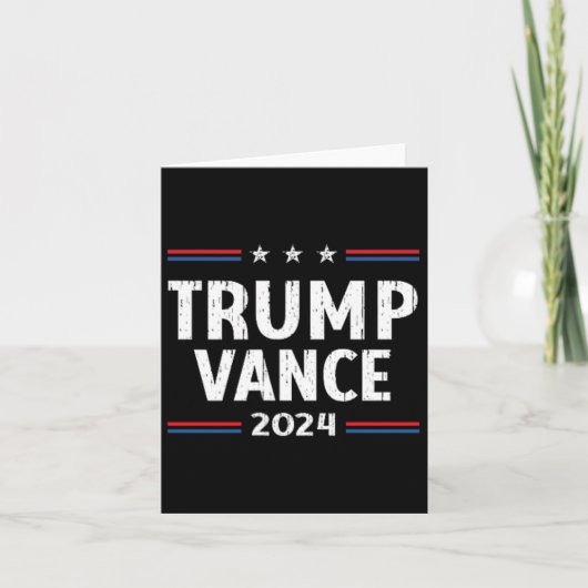 Amerika neemt Amerika terug Trump Vance 2024 Vice Kaart (Voorkant)