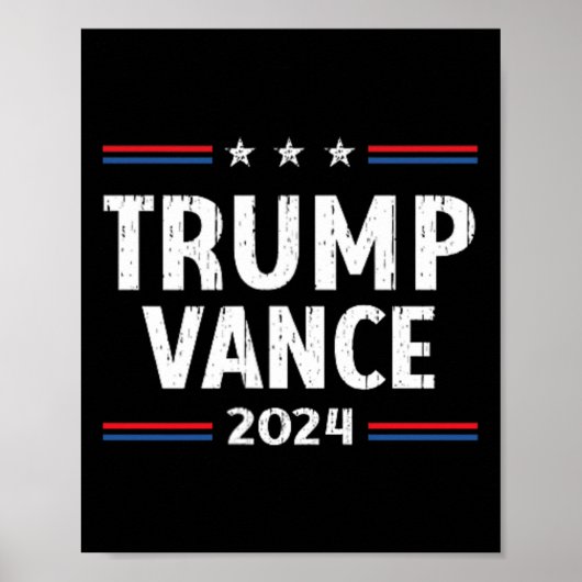 Amerika neemt Amerika terug Trump Vance 2024 Vice  Poster (Voorkant)