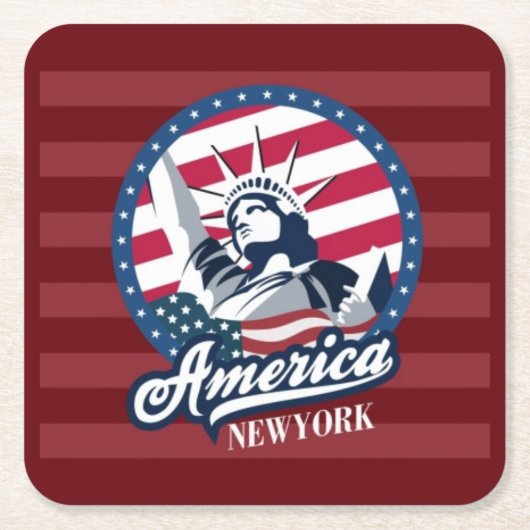 Amerika New York Onderzetter Set (Voorkant)