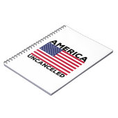Amerika niet geannuleerd notitieboek (Linkerzijde)