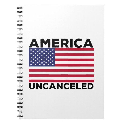 Amerika niet geannuleerd notitieboek (Voorkant)