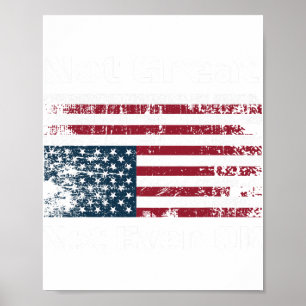 Amerika niet geweldig, zelfs niet OK Amerikanen ve Poster