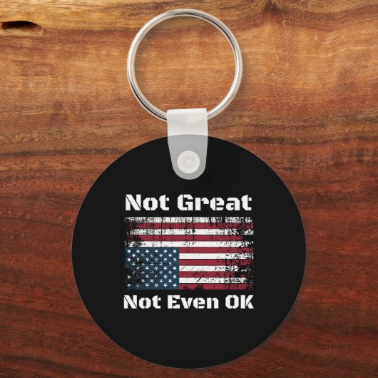 Amerika niet geweldig, zelfs niet OK Amerikanen ve Sleutelhanger (Voorkant)