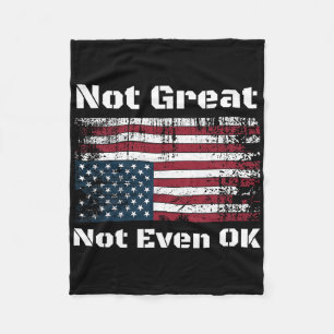 Amerika Niet Groot Niet Eens Ok Amerikanen Verzett Fleece Deken