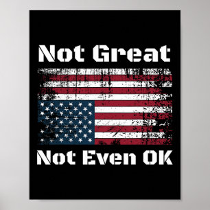Amerika Niet Groot Niet Eens Ok Amerikanen Verzett Poster
