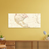 Amerika noord canvas afdruk (Insitu (Woonkamer))