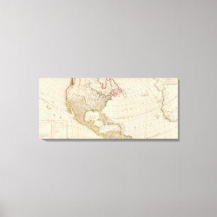 Amerika noord canvas afdruk