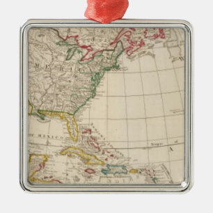 Amerika noord metalen ornament