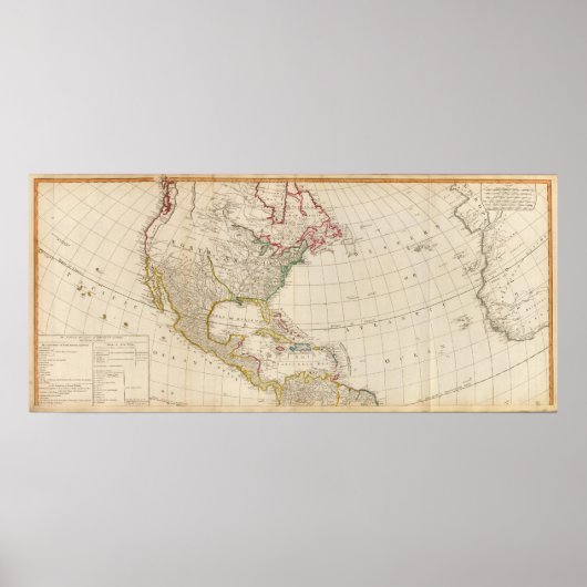 Amerika noord poster (Voorkant)