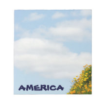 Amerika notitieboekje blauwe lucht Amerikaanse not