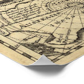 Amerika Noviter Delineata Poster (Hoek)