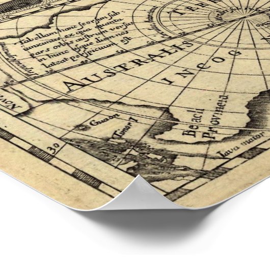 Amerika Noviter Delineata Poster (Hoek)