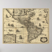 Amerika Noviter Delineata Poster (Voorkant)