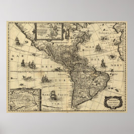 Amerika Noviter Delineata Poster