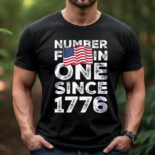 Amerika Nummer Eén Sinds 1776 Patriotisch T-shirt