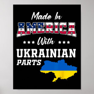 Amerika Oekraïense Onderdelen Oekraïne Kaart VS Vl Poster