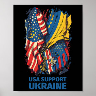 Amerika Oekraine Vs Rusland Steun Oekraine En Kiev Poster