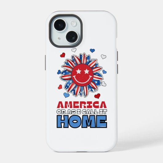 AMERIKA, OF ZOALS IK HET NOEM, THUIS iPhone 15 CASE (Achterkant)