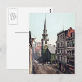 -Amerika, Old South Church Boston c1900 Briefkaart (Voorkant / Achterkant)