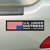 Amerika onder druk van anti-Trump Bumpersticker (Op auto)