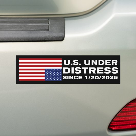 Amerika onder druk van anti-Trump Bumpersticker (Op auto)
