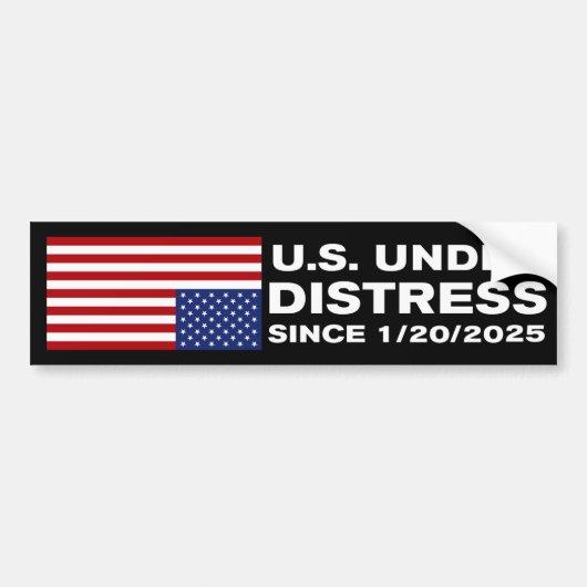 Amerika onder druk van anti-Trump Bumpersticker (Voorkant)