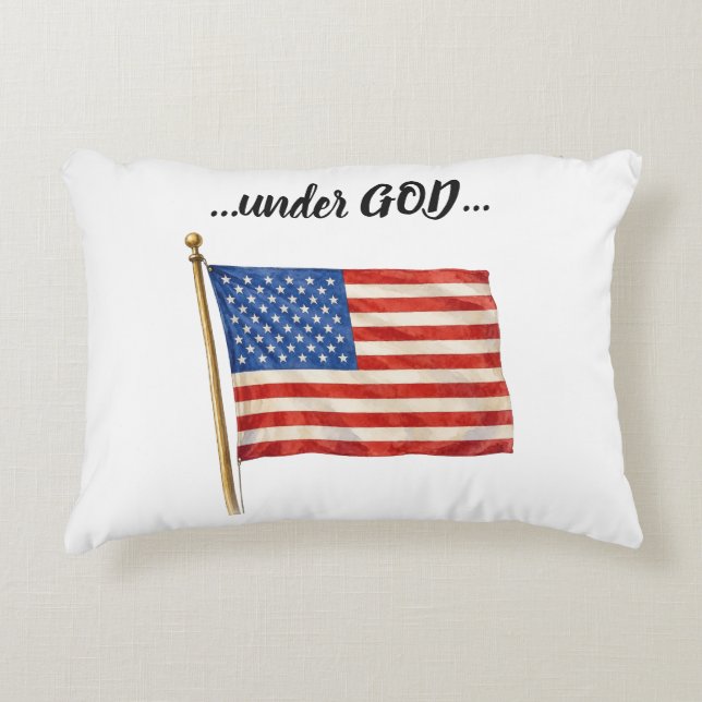 Amerika onder God Accent Kussen (Voorkant)