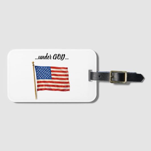 Amerika onder God Bagagelabel (Voorkant (horizontaal))