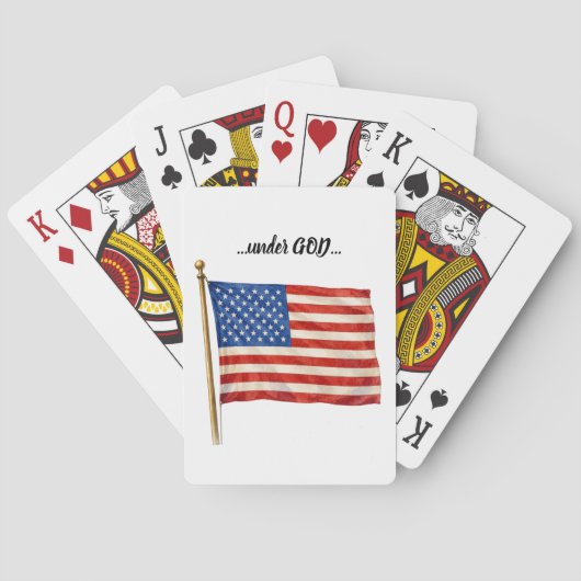Amerika onder God Pokerkaarten (Achterkant)