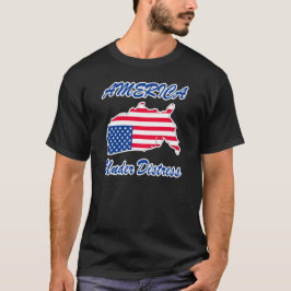 Amerika onder Shirt van nood