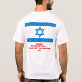 AMERIKA ONDERSTEUNT ISRAEL T-SHIRT (Achterkant)