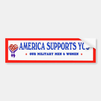 Amerika ondersteunt je BUMPER Bumpersticker