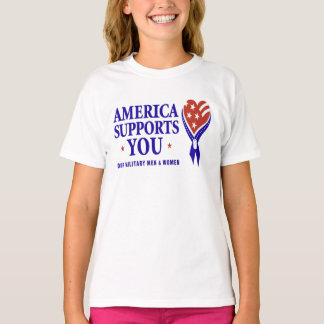 Amerika ondersteunt u LICHT T-shirt