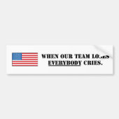 Amerika - Ons team Bumpersticker (Voorkant)