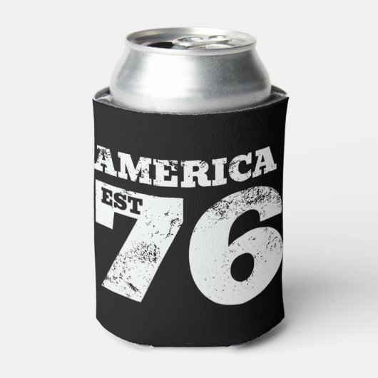 Amerika Oost 1776 Patriottisch Blikjeskoeler (Blikje Voorkant)