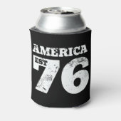 Amerika Oost 1776 Patriottisch Blikjeskoeler (Blikje Achterkant)