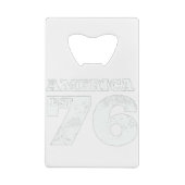 Amerika Oost 1776 Patriottisch Creditkaart Flessenopener (Achterkant)