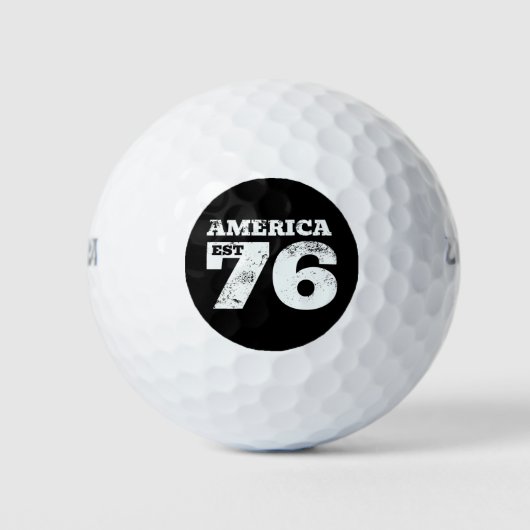 Amerika Oost 1776 Patriottisch Golfballen (Voorkant)