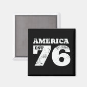 Amerika Oost 1776 Patriottisch Magneet (Voorkant / Achterkant)