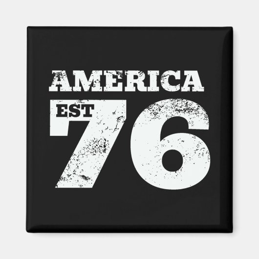 Amerika Oost 1776 Patriottisch Magneet (Voorkant)