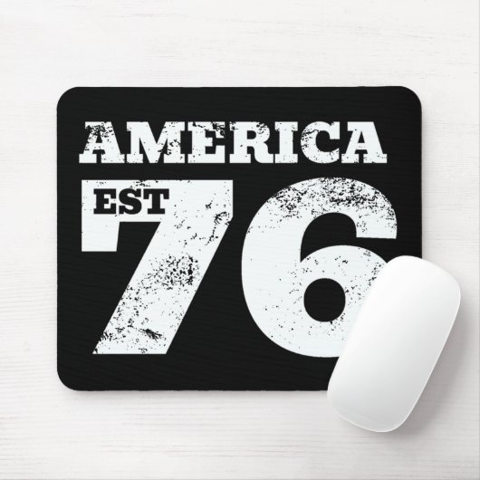 Amerika Oost 1776 Patriottisch Muismat (Met muis)