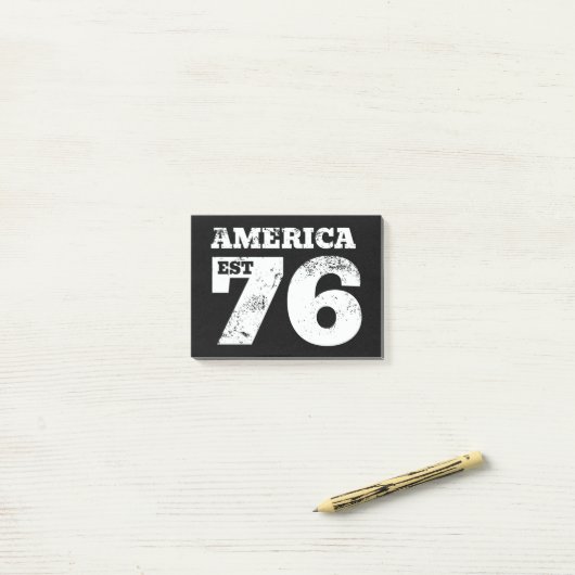 Amerika Oost 1776 Patriottisch Post-it® Notes (Op bureau)