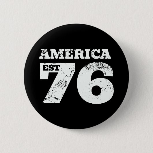 Amerika Oost 1776 Patriottisch Ronde Button 5,7 Cm (Voorkant)
